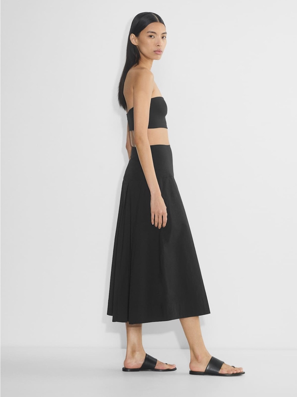 Babaton Chandelier Black Poplin Skirt, BNWT, size 10 - Picture 2 of 9